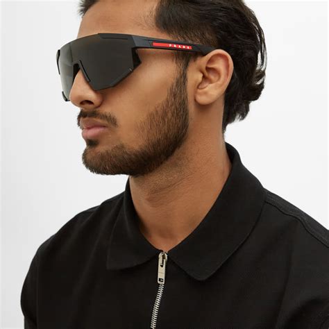 Prada Linea Rossa 65 mm Black Sunglasses .